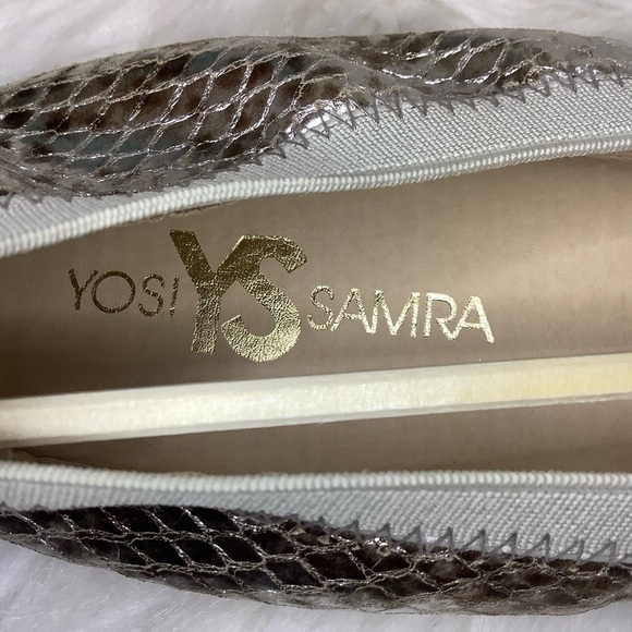 New Yosi Samar Samara Metallic Ballet Flats Sz-8 - Picture 7 of 9